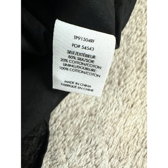 Derek Lam 10 Crosby Black Ruched Pleated Silk Mini Dress Size 4 New - Picture 8 of 14